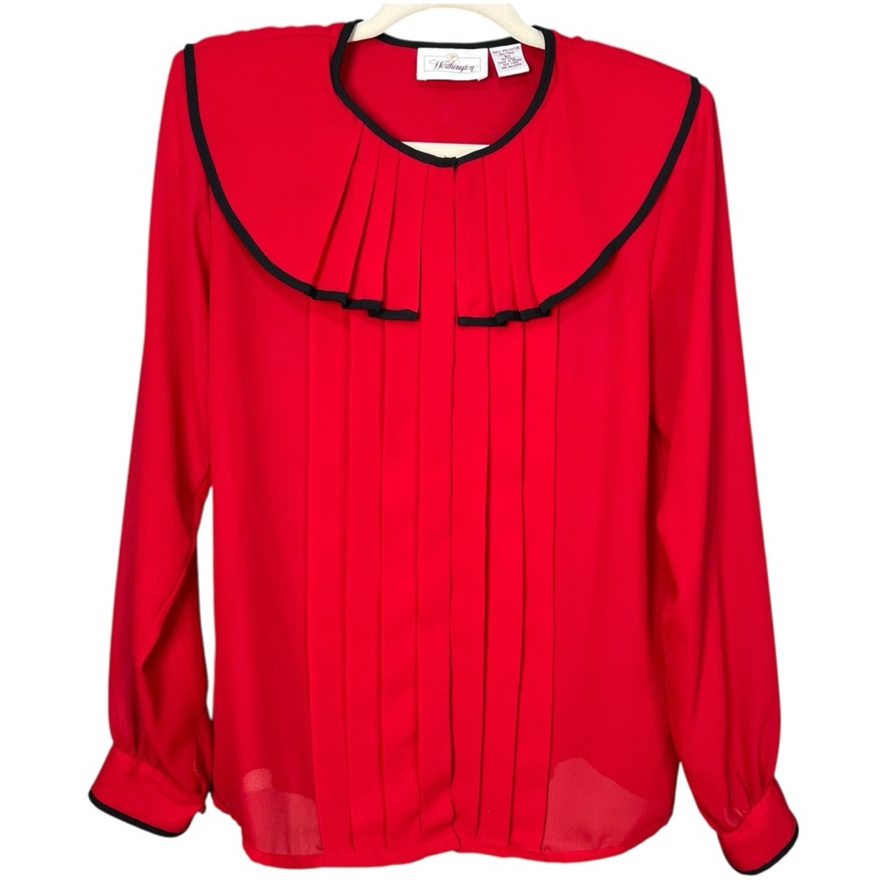 Worthington vintage red women’s blouse size 6